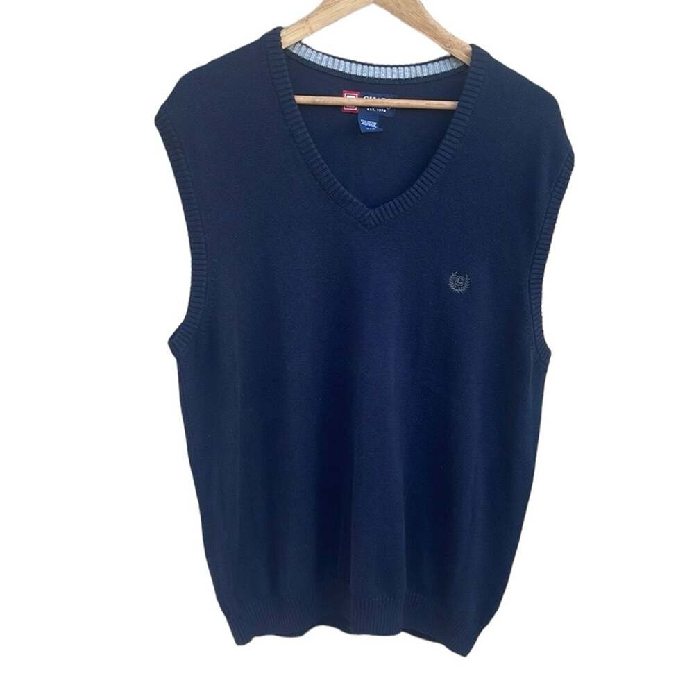 Chaps Navy Blue Sweater vest size large (42)